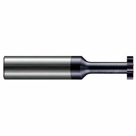 HARVEY TOOL 3/16 dia. x 1/8 in. Width x 9/32 Neck Carbide Square Keyseat Cutter for Hardened Steels, 8 Flute 875995-C6